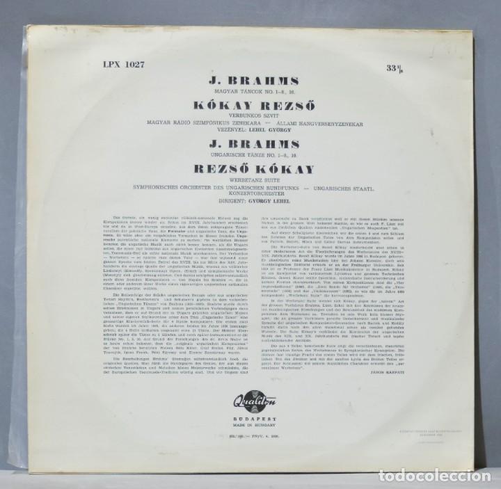 Discos de vinilo: LP. KODALY. BRAHMS. LEHEL - Foto 2