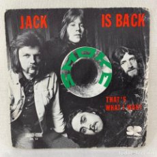 Discos de vinilo: SINGLE SMOKE - JACK IS BACK - FRANCIA - AÑO 1972