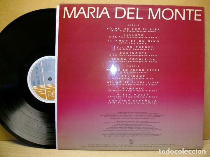 Discos de vinilo: MARIA DEL MONTE CON EL ALMA VINILO LP - Foto 2