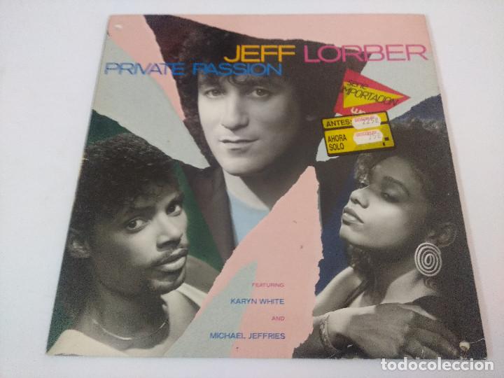 Discos de vinilo: JEFF LORBER/PRIVATE PASSION/VINILO. - Foto 1