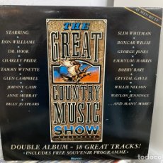 Discos de vinilo: VARIOUS - THE GREAT COUNTRY MUSIC SHOW (2XLP, ALBUM, COMP) JOHNNY CASH, BOBBY BARE.... Lote 348667153