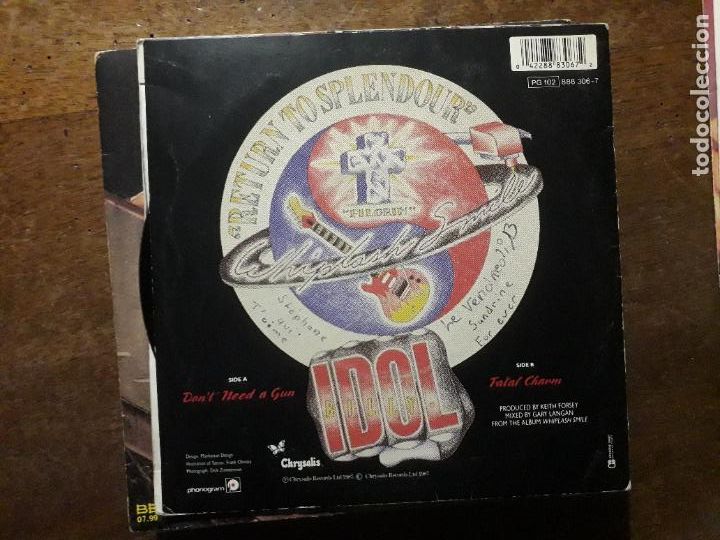 Discos de vinilo: Billy idol - dont need a gun + fatal charm - Foto 2