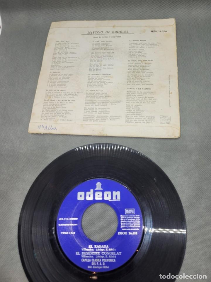 Discos de vinilo: 2 singles o ep NADALES antiguo - Foto 2
