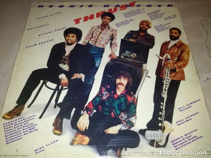 Discos de vinilo: HERBIE HANCOCK-THRUST-PRIMERA EDICION ESPA&Ntilde;OLA 1975 - Foto 2