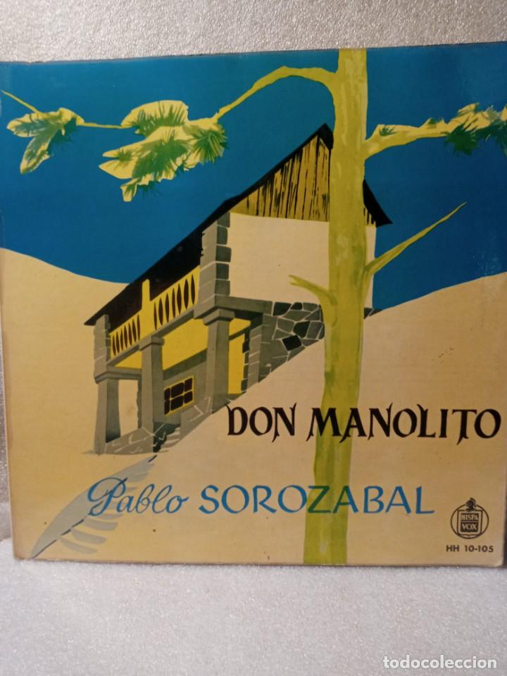 Discos de vinilo: DON MANOLITO - PABLO SOROZABAL. - Foto 1