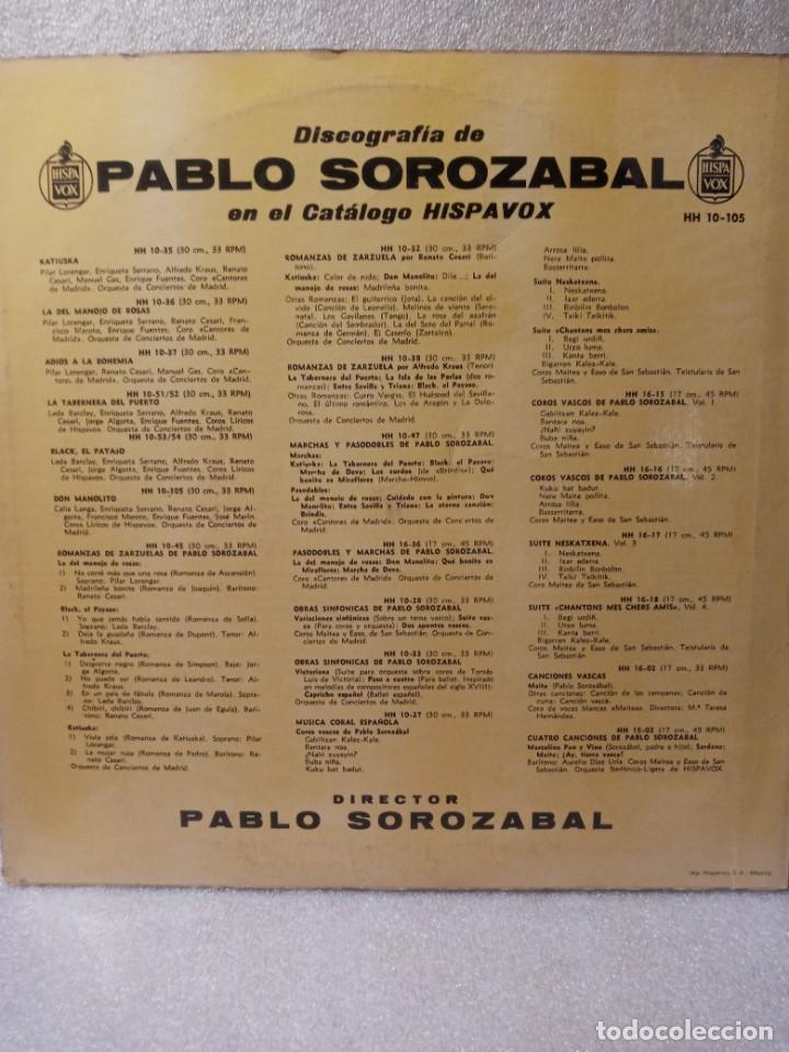 Discos de vinilo: DON MANOLITO - PABLO SOROZABAL. - Foto 5
