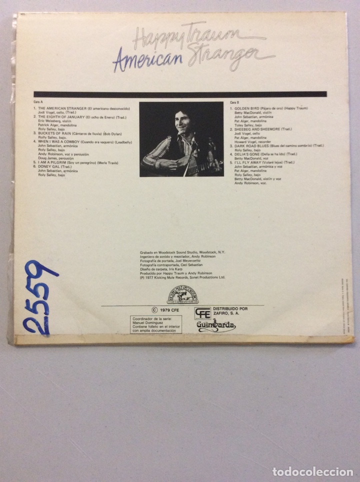 Discos de vinilo: Happy Traum. American Stranger. - Foto 2