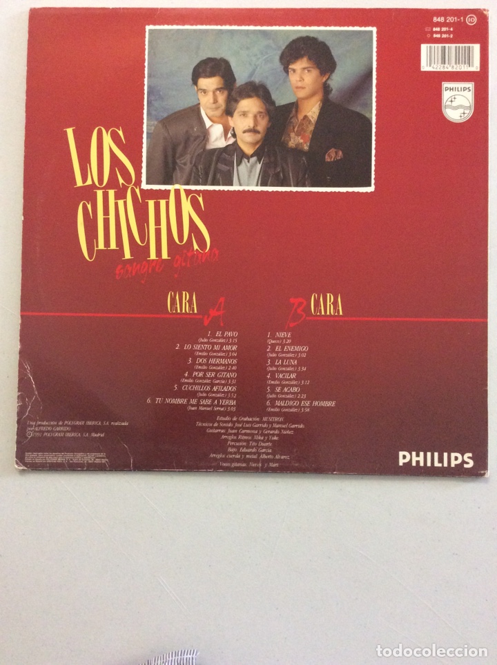 Discos de vinilo: Los Chichos. Sangre gitana. - Foto 2