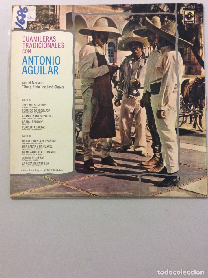 Discos de vinilo: Antonio Aguilar. Cuamileras tradicionales. - Foto 2