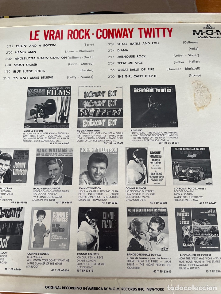 Discos de vinilo: Conway Twitty - Le Vrai Rock - Foto 2