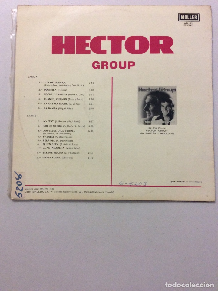 Discos de vinilo: Hector group. En Mallorca. - Foto 2