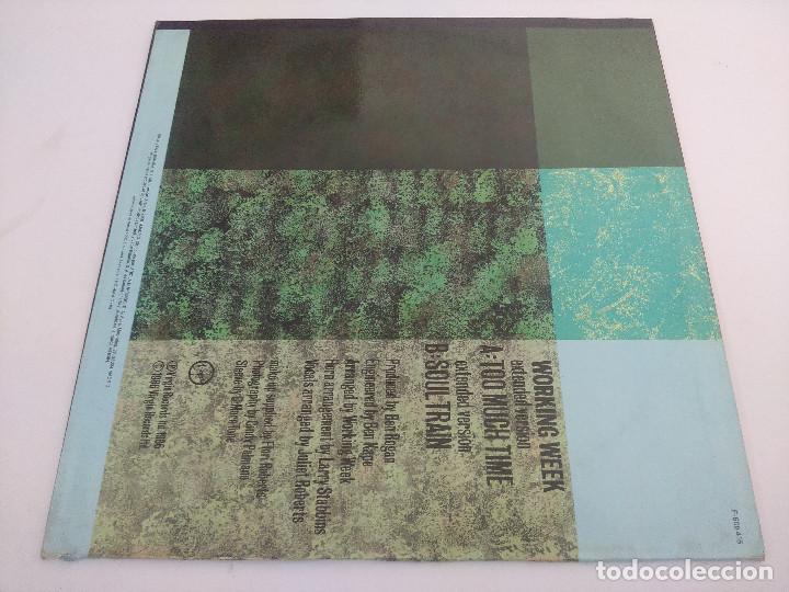 Discos de vinilo: WORKING WEEK/TOO MUCH TIME/VINILO MAXI. - Foto 3