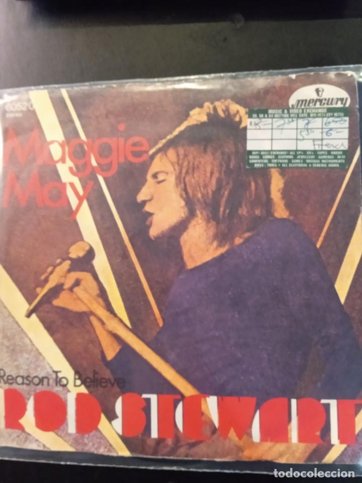 Discos de vinilo: ROD STEWART- MAGGIE MAY. SINGLE - Foto 1