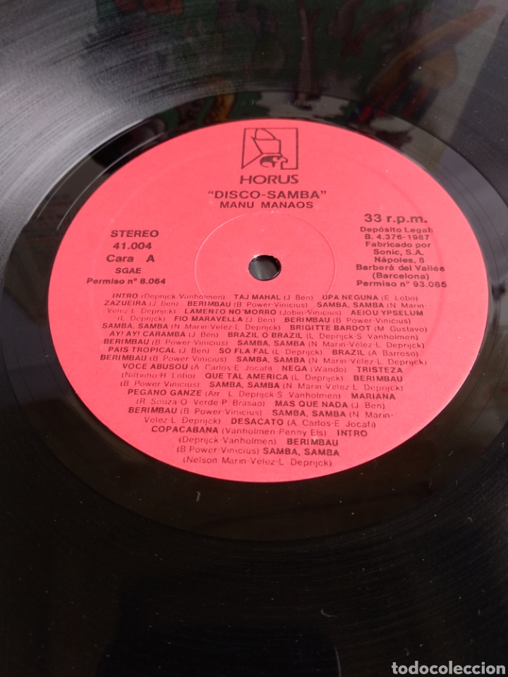 Discos de vinilo: *DISCO SAMBA. SPAIN. HORUS. 1987. B.5 - Foto 4