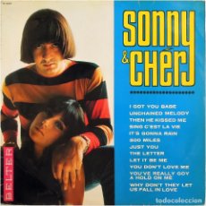 Disques de vinyle: SONNY & CHÉR (SONNY AND CHER) - LOOK AT US - LP SPAIN 1965 - BELTER 12.069. Lote 348889270