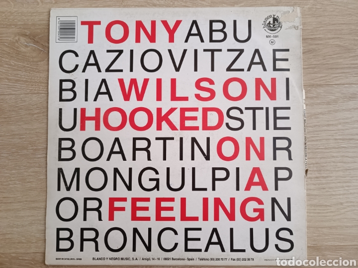 Discos de vinilo: TONY WILSON - HOOKED ON A FEELING - Foto 2