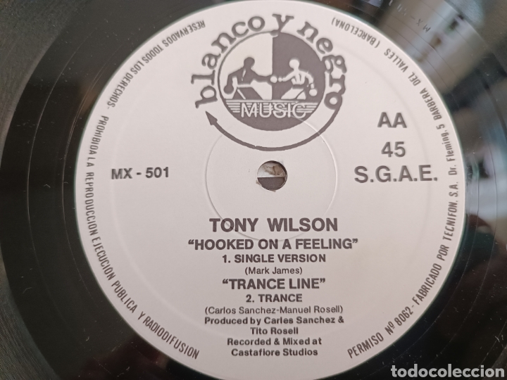 Discos de vinilo: TONY WILSON - HOOKED ON A FEELING - Foto 3