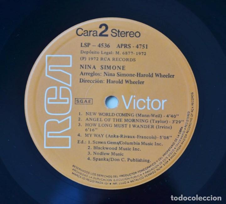 Discos de vinilo: Nina Simone 1972 RCA Victor LP Vinilo - Foto 4