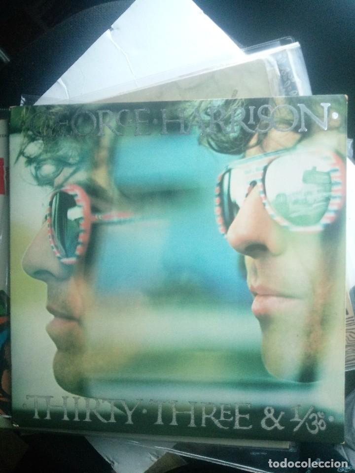 Discos de vinilo: george harrison thirty three & 1/3 gatefold 1976 insert - Foto 1