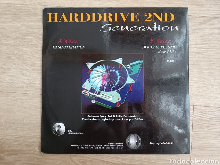 Discos de vinilo: HARDDRIVE - 2ND TRANCE GENERATION - 1995 - Foto 2