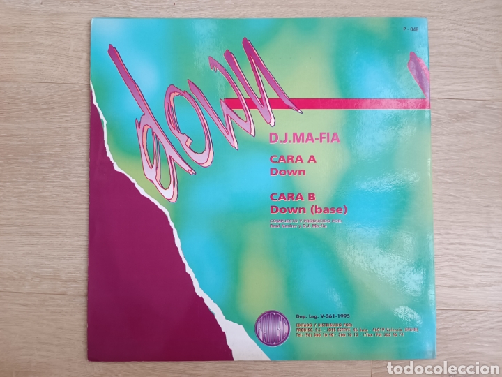 Discos de vinilo: D.J. MA-FIA - DOWN - 1995 - Foto 2