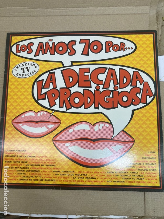 Discos de vinilo: Disco de vinilo La d&eacute;cada prodigiosa Los a&ntilde;os 70 - Foto 1
