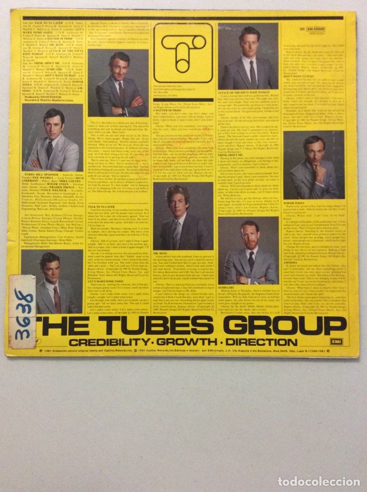 Discos de vinilo: The Tubes Group. The completion backward principle. - Foto 2