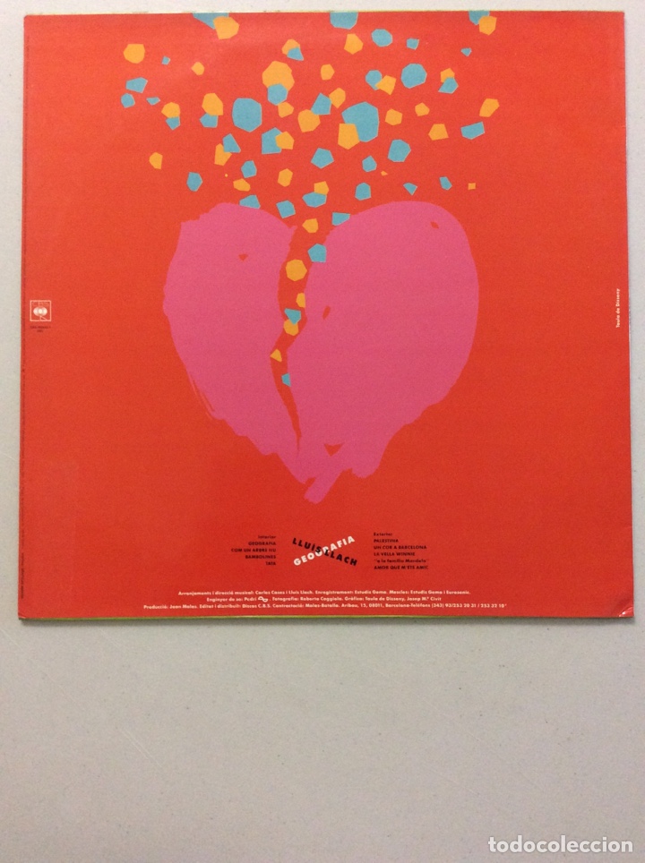 Discos de vinilo: Lluis Llach. Geografia. - Foto 2