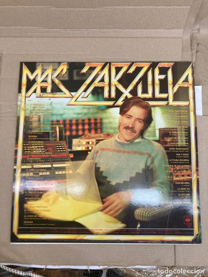 Discos de vinilo: Disco de vinilo Luis Cobos M&aacute;s Zarzuela - Foto 2