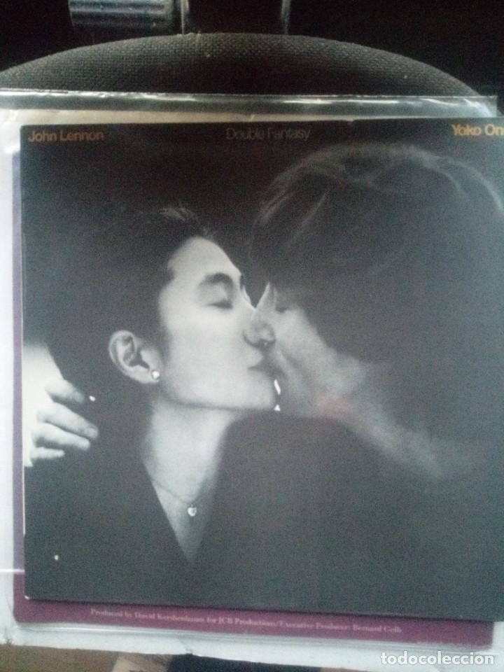 Discos de vinilo: john lennon double fantasy 1980 lp insert - Foto 1