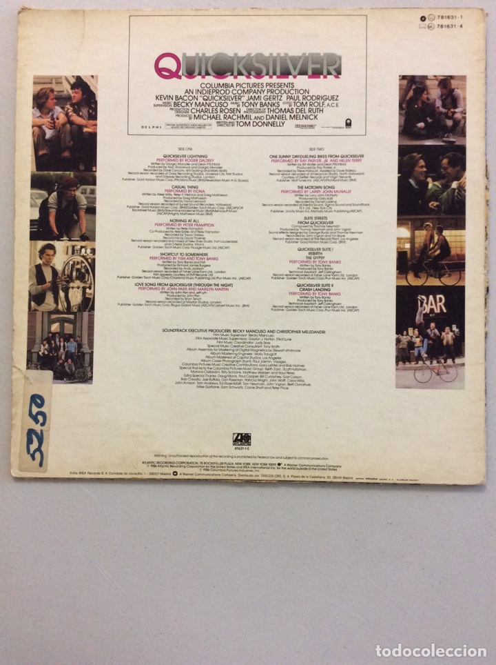 Discos de vinilo: BSO Quicksilver. - Foto 2