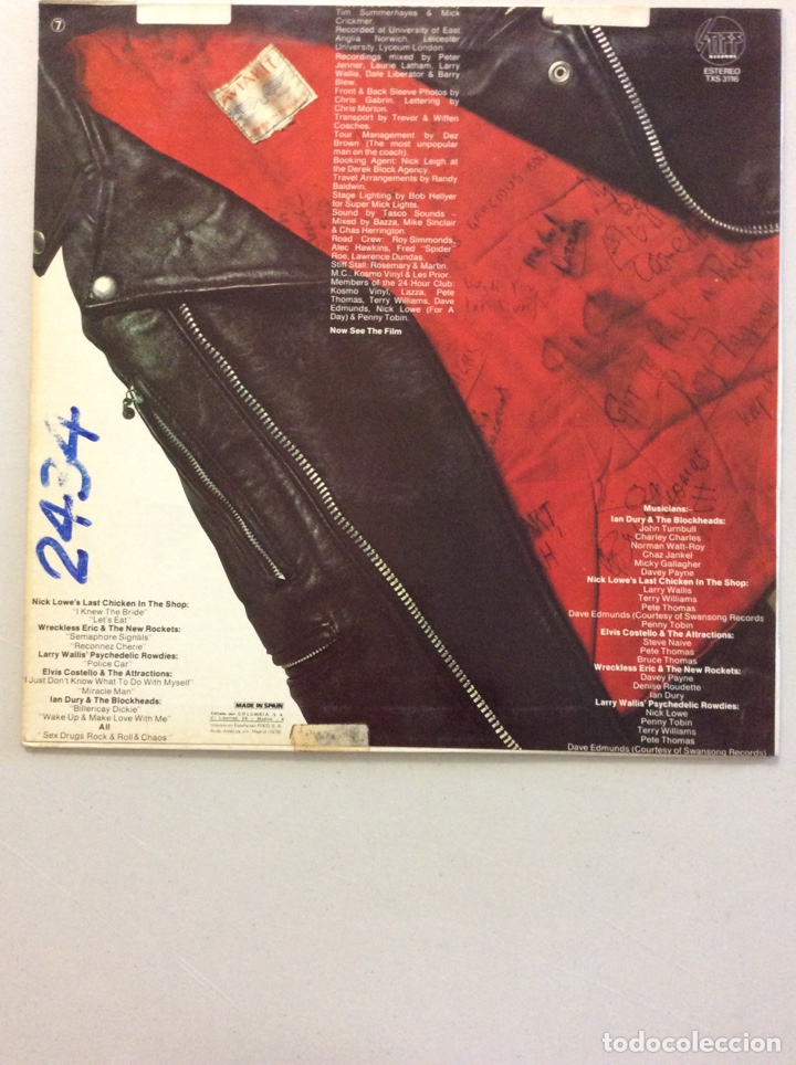Discos de vinilo: Live stiffs live. - Foto 2