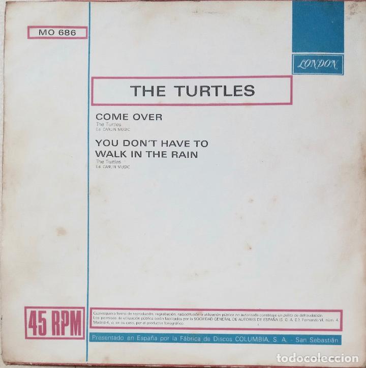 Discos de vinilo: THE TURTLES, COME OVER. OIRTADA DE SINGLE ESPA&Ntilde;A - Foto 2