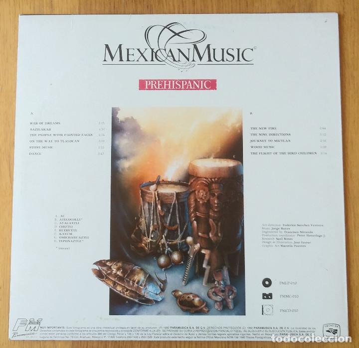 Discos de vinilo: JORGE REYES: &rdquo;PREHISPANIC&rdquo; LP VINILO 1990 ED. MEXICO - Foto 2