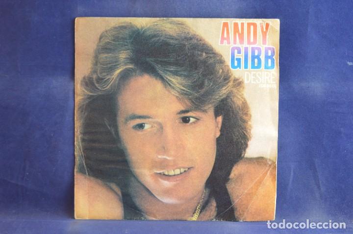 Discos de vinilo: ANDY GIBB - DESIRE = DESEO - SINGLE - Foto 1