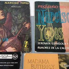 Discos de vinilo: 7 EPS: NARCISO YEPES, VICTORIA DE LOS ÁNGELES, Hª CODEX. Lote 349065639