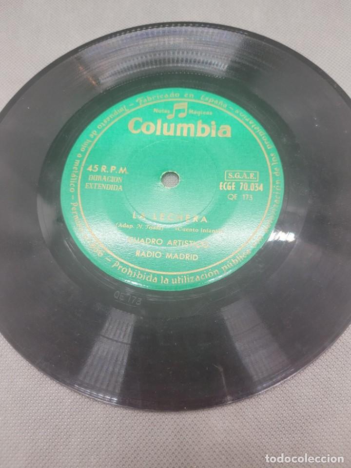 Discos de vinilo: Vinilo single muy antiguo La lechera y los dos conejos - Foto 4