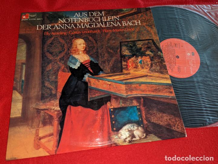Vinyl-Schallplatten: AUS DEM NOTENBUCHLEIN DER ANNA MAGDALENA BACH Elly Ameling+Leonhardt+Martin Linde LP 1975 SPAIN EX