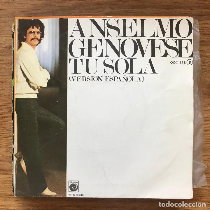 Dischi in vinile: ANSELMO GENOVESE - T&Uacute; SOLA - 7&rdquo; SINGLE ZAFIRO 1978 - EN ESPA&Ntilde;OL