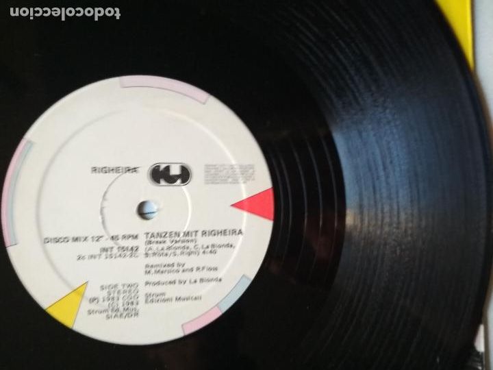 Discos de vinilo: righeira, tanzen mit 1983 - Foto 3