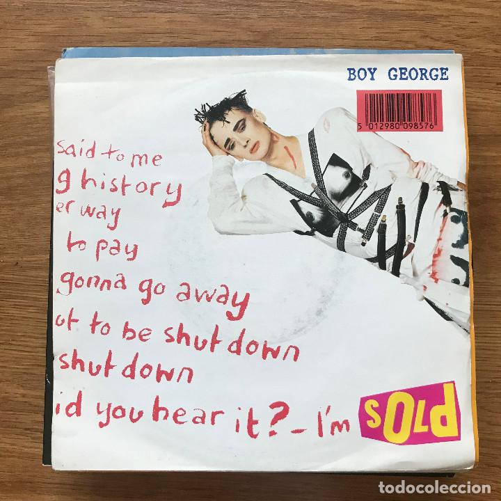 Discos de vinilo: BOY GEORGE - SOLD - SINGLE VIRGIN UK 1987 - Foto 1