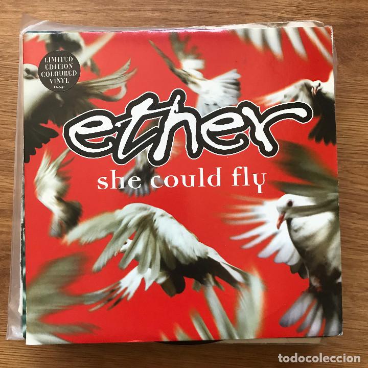 Discos de vinilo: ETHER - SHE COULD FLY - PARLOPHONE UK 1997 - VINILO BLANCO - Foto 1