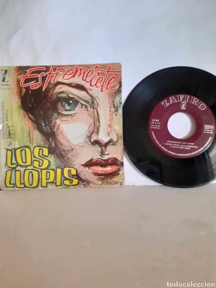 Discos de vinilo: LOS LLOPIS SINGLE ESTREMECETE ZAFIRO - Foto 1