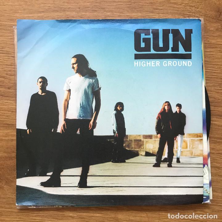 Discos de vinilo: GUN - HIGHER GROUND - SINGLE A&M UK 1992 - Foto 1