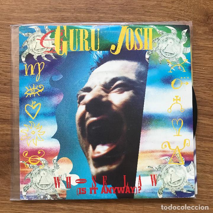 Discos de vinilo: GURU JOSH - WHOSE LAW (IS IT ANYWAY)? - SINGLE RCA 1990 - Foto 1