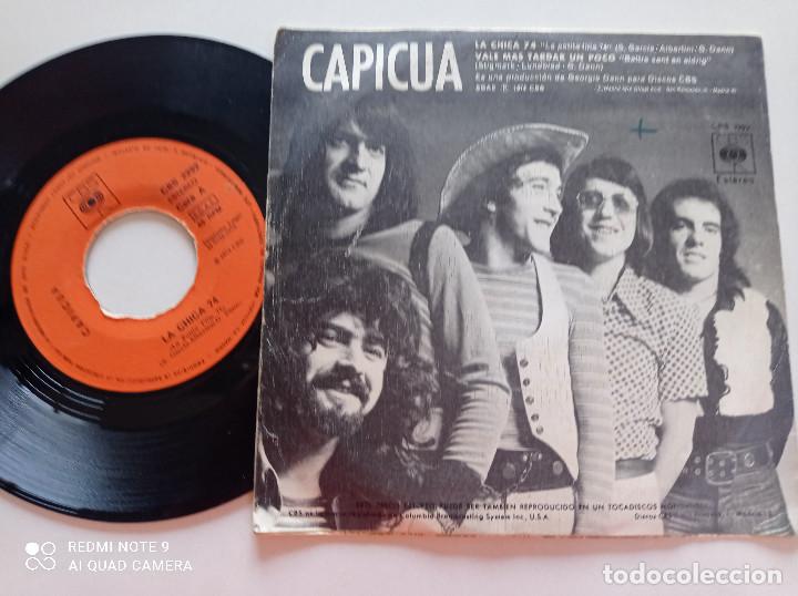 Discos de vinilo: CAPICUA - La Chica 74 - SINGLE CBS 1974 - Foto 2