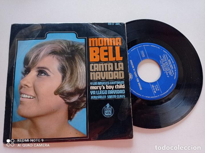 Discos de vinilo: MONNA BELL - Canta La Navidad - EP HISPAVOX 1966 - Foto 1