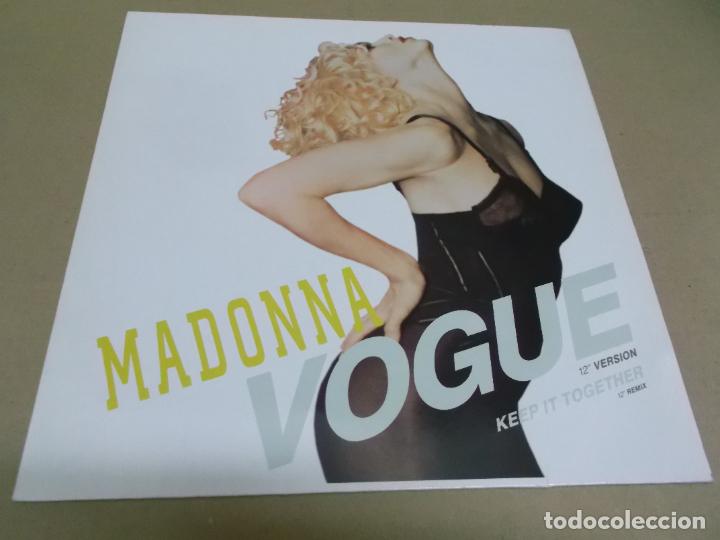 Discos de vinilo: MADONNA (MAXI) VOGUE (2 TRACKS) A&Ntilde;O &ndash; 1990 - Foto 1