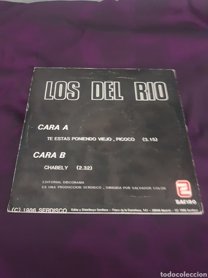 Discos de vinilo: LOS DEL RIO (SINGLE) - Foto 2