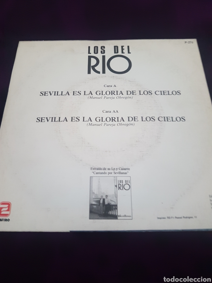 Discos de vinilo: LOS DEL RIO (SINGLE) - Foto 2